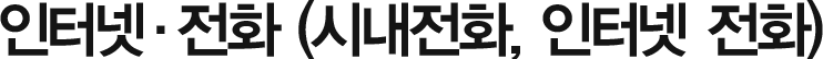 인터넷, 전화(시내전화, 인터넷 전화)