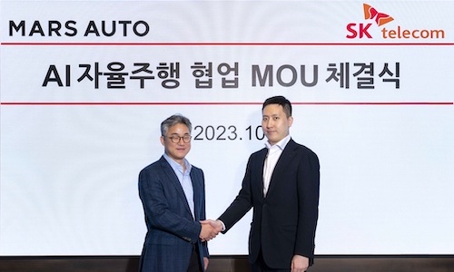 SKT-마스오토, AI로 대형트럭 자율주행 고도화 위해 ‘맞손’