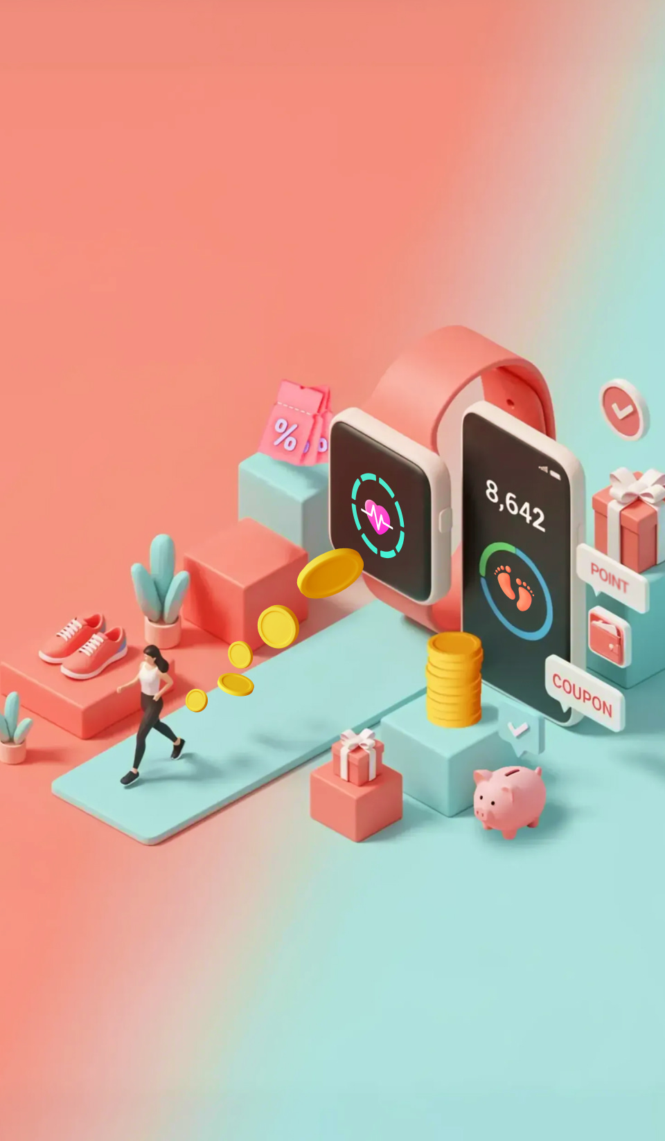 티끌 모아 태산<br />스마트폰으로 용돈 모으기