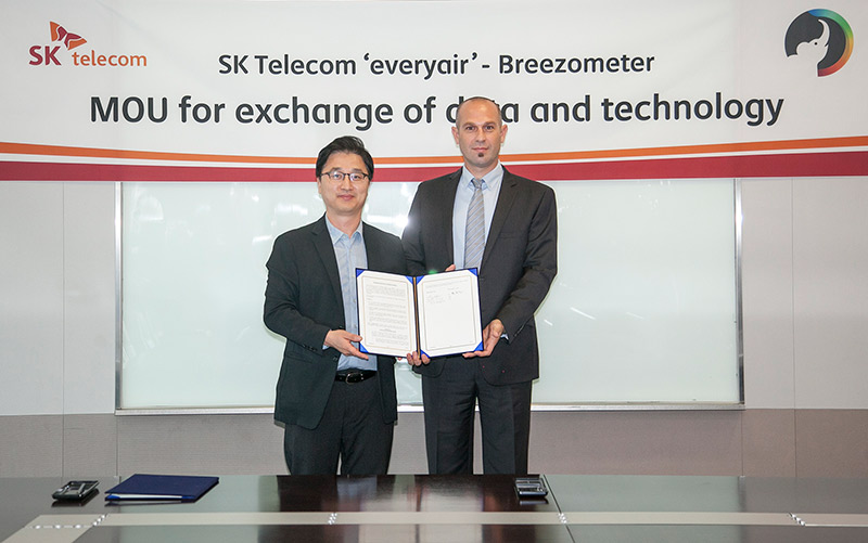 SK Telecom and BreezoMeter