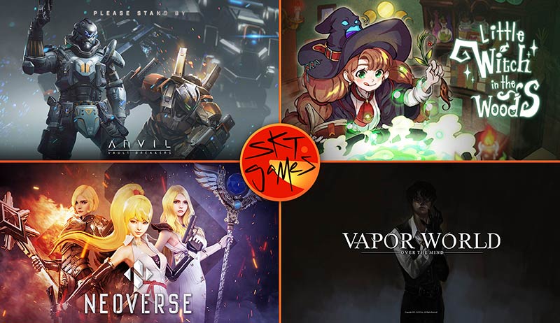 SKT’s game lineup includes ANVIL, Little Witch in the Woods, VAPOR World, and NEOVERSE.