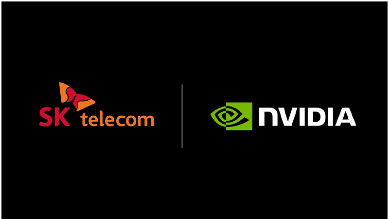 SK telecom & NVIDIA logo