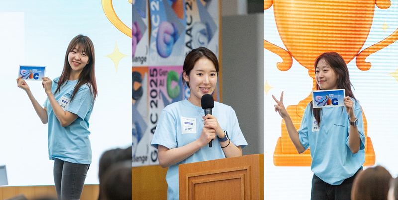 (좌측부터) 최우수상 류샤론 님, 우수상 김아인 님, 장려상 최혜린 님