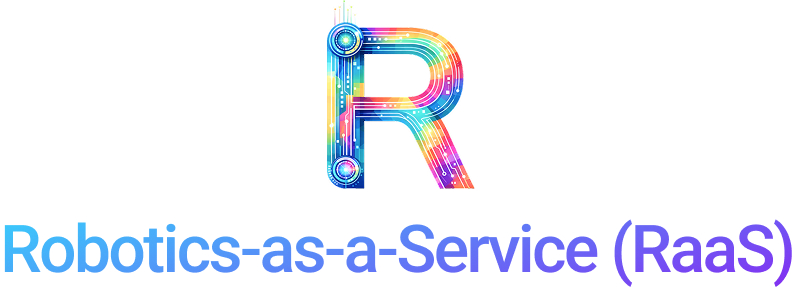 알파벳 R. 영문 텍스트 Robotics-as-a-Service(RaaS)