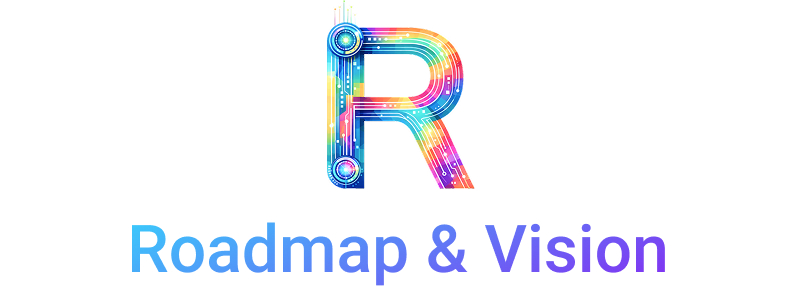알파벳 R. 영문 텍스트 Roadmap & Vision