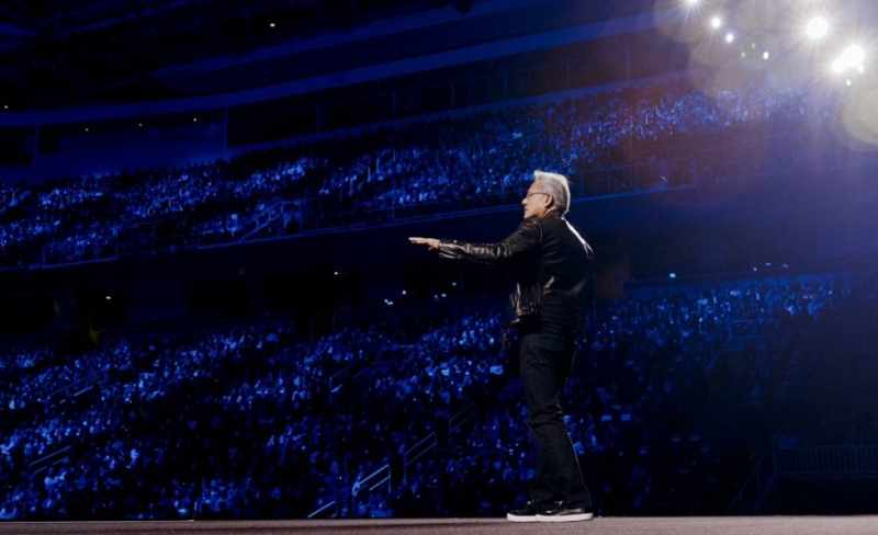 엔비디아 CEO 젠슨 황이 GTC 2026 키노트 연사하는 모습